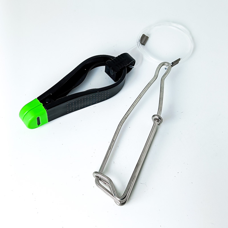 Клипса троллинговая тросовая (11см карабин 13см поводок 50см) (PF)