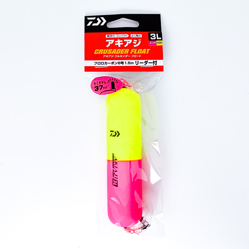 Снасть на кету Daiwa Akiaji Crusader Float Pink Yellow 3L (без блесны) 6993