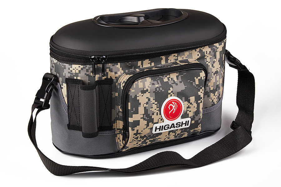 Кан рыболовный HIGASHI Live Bait Box 7,5л (Digital Camo)