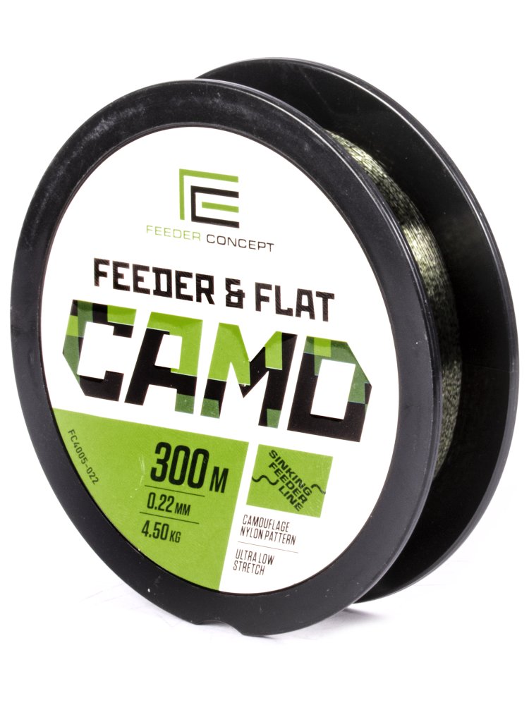 Леска Feeder Concept FEEDER&FLAT Camo 0.22mm 300m FC4005-022