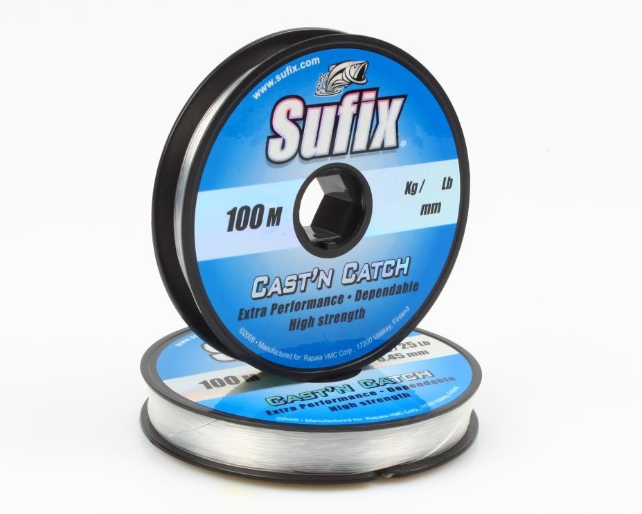 Леска SUFIX Cast'n Catch 100m 0.25mm 3.3kg Clear