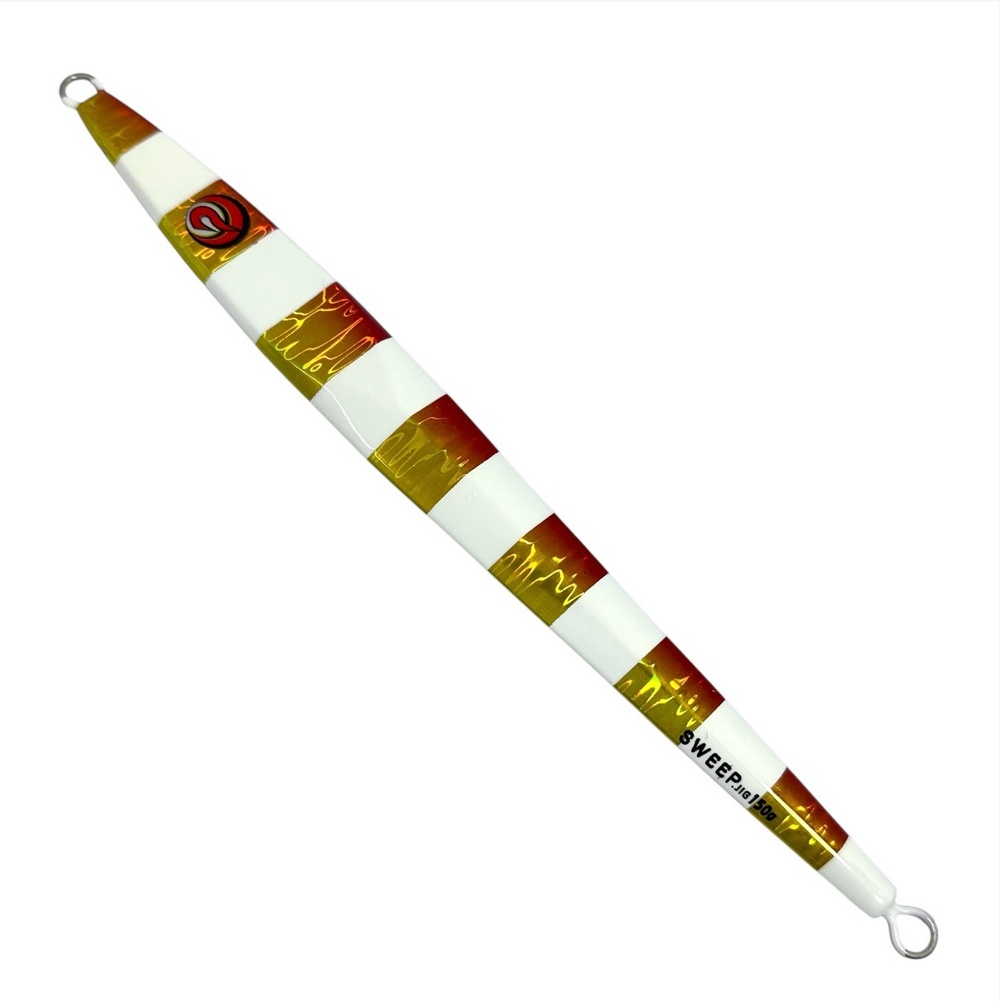 Пилькер CALUCK Sweep Jig 150g #06 Red Gold Zebra 863990 (СИМА. ГОРБУША. КЕТА)