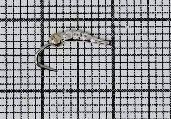 Блесна махалочная Гусеница P (8мм) (латунь+серебро)