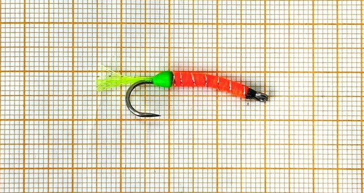 МухоБлесна (30мм) (0.7гр) Orange/Green Glow UV (ЕМ) 