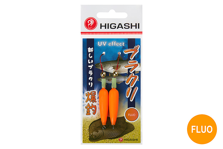 Приманка HIGASHI BURAKURI #12 Fluo orange 18gr