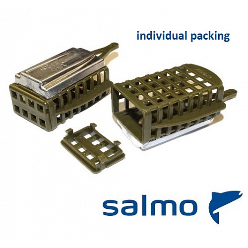 Кормушка SALMO FEEDER SQUARE с дном 100г 8547-100