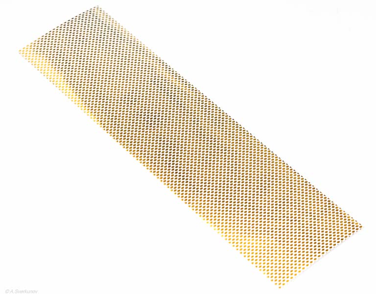 Наклейка на флешер #03 8х30cm (Чешуя Gold)