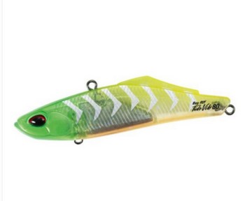 Виб DUO Bay Ruf Tide Vib 80 80mm 25g #CEA0737 Lime Head Clear Gigo 189181