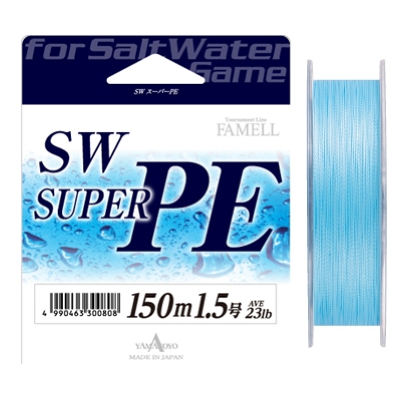 Шнур плетенный YAMATOYO Sw Super PE х4 #4 45lb 150m Blue 300846 