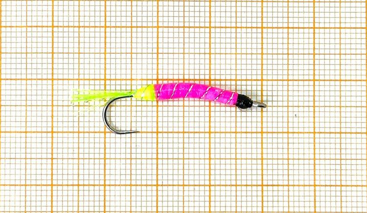МухоБлесна (30мм) (0.8гр) Pink/Chartreuse UV (ЕМ) 