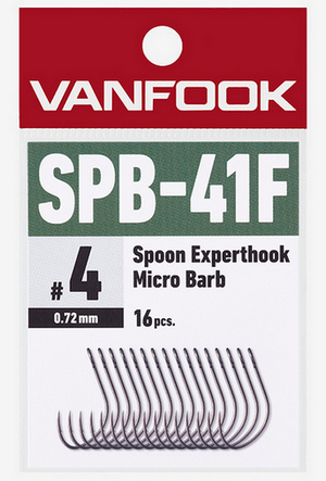 Крючки VANFOOK SPB-41F Spoon Experthook Micro Barb #6 (уп.16шт) 038002