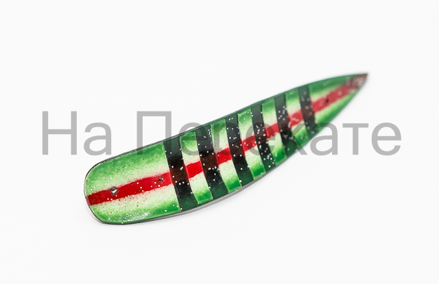 Блесна троллинговая Матроскин черная-черная светонакопительная (неосн.) (Мамонтов)