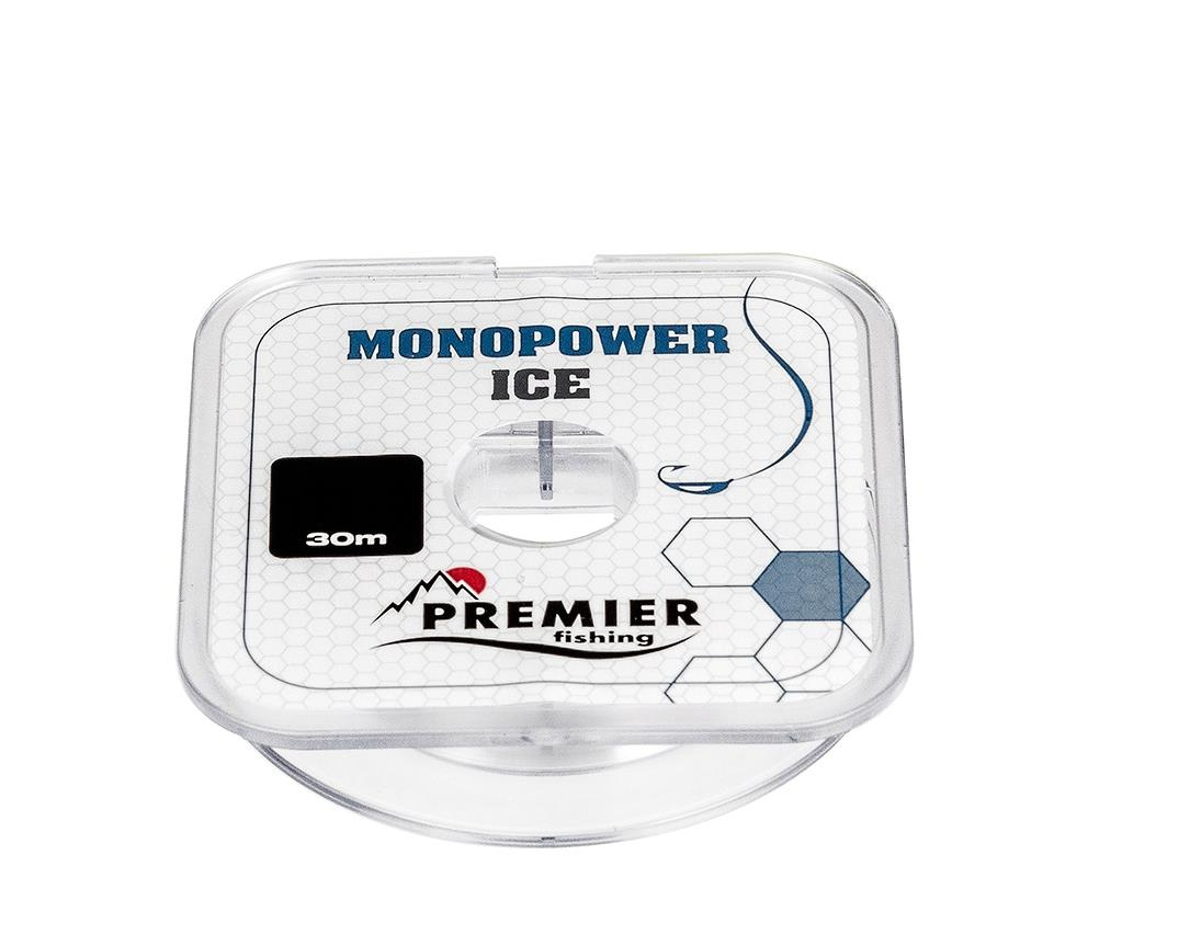 Леска PREMIER FISHING Monopower Ice Clear Nylon 0.28mm 7.2kg 30m