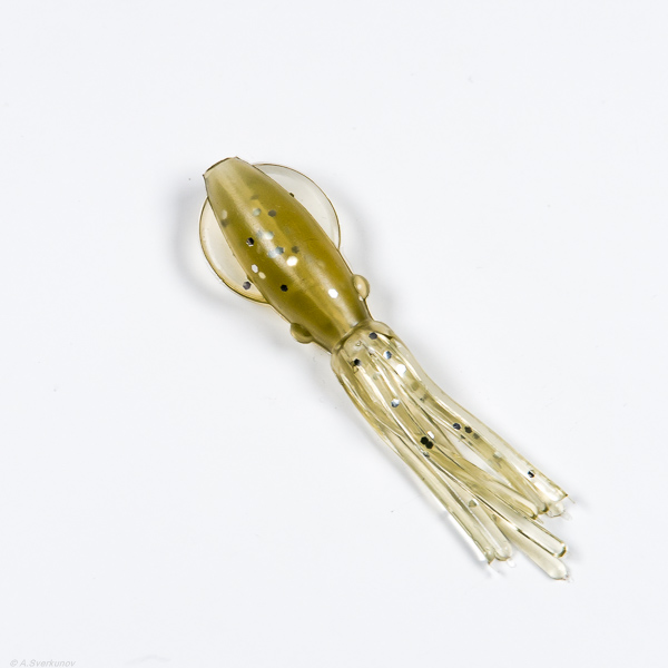 Каракатица B2SQUID 7,62 см Mini неоснащ. Clear Swampy Green/Silver Flake