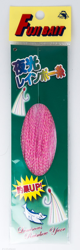 Люрекс FUJI BAIT Luminous Rainbow Yarn Pink 0849