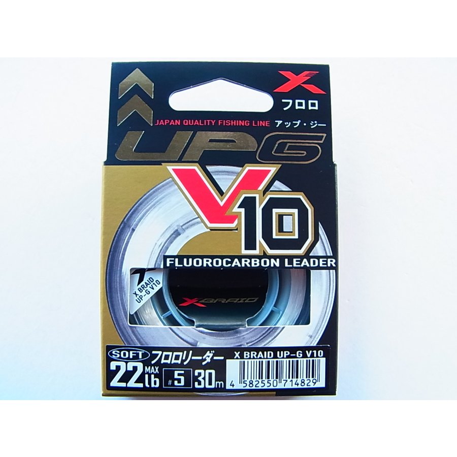 Леска YGK X-Braid UP-G Leader V10 Soft Fluorocarbon #5 22lb 30m 714829 