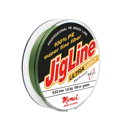 Шнур плетенный MOMOI JigLine Ultra Light 0.03mm 1.6kg 100m Dark Green