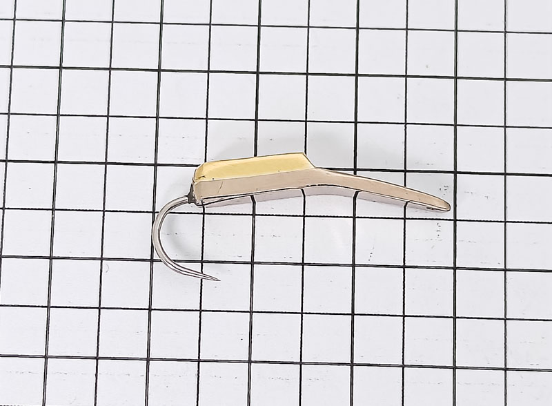 Блесна махалочная Черепаха 25мм 2.0гр (мельхиор-зеленка) ЛАЗАРЕВ (Хохол) Х-107