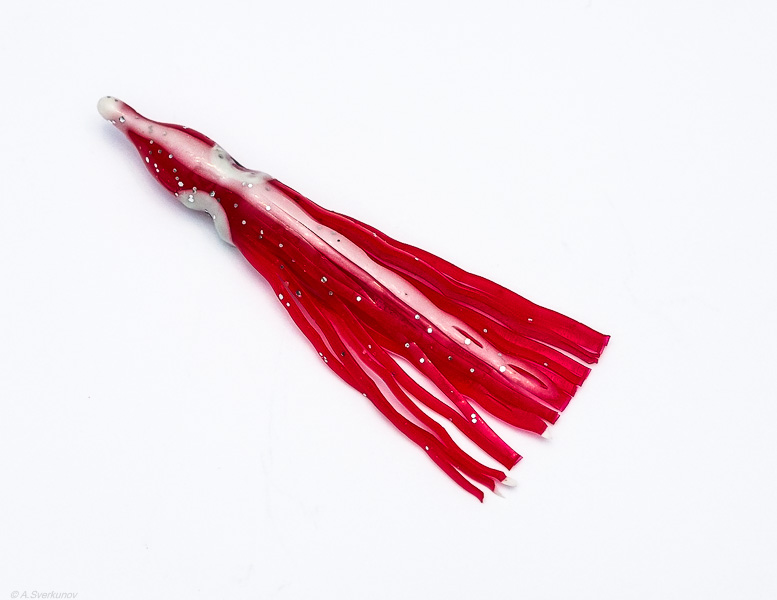 Октопус Shark 6cm #10 Red Glow Stripe