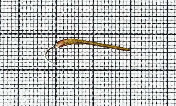 Блесна зубаринно-наважья 20мм (серебро(мельхиор)-каро-зеленка) (Проф.)