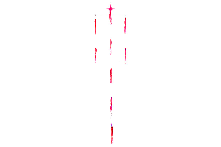 Оснастка для тунца/лакедры HIGASHI 18 Right Direction Flock fish 9 Squid #Pink Tiger