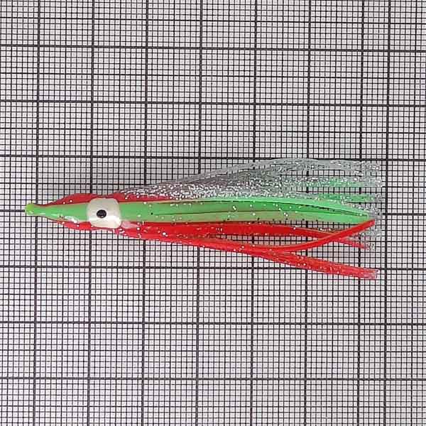 Октопус Suteki Oktopus Bait #2.0 6cm Red Silver Green Stripe YKG-1F