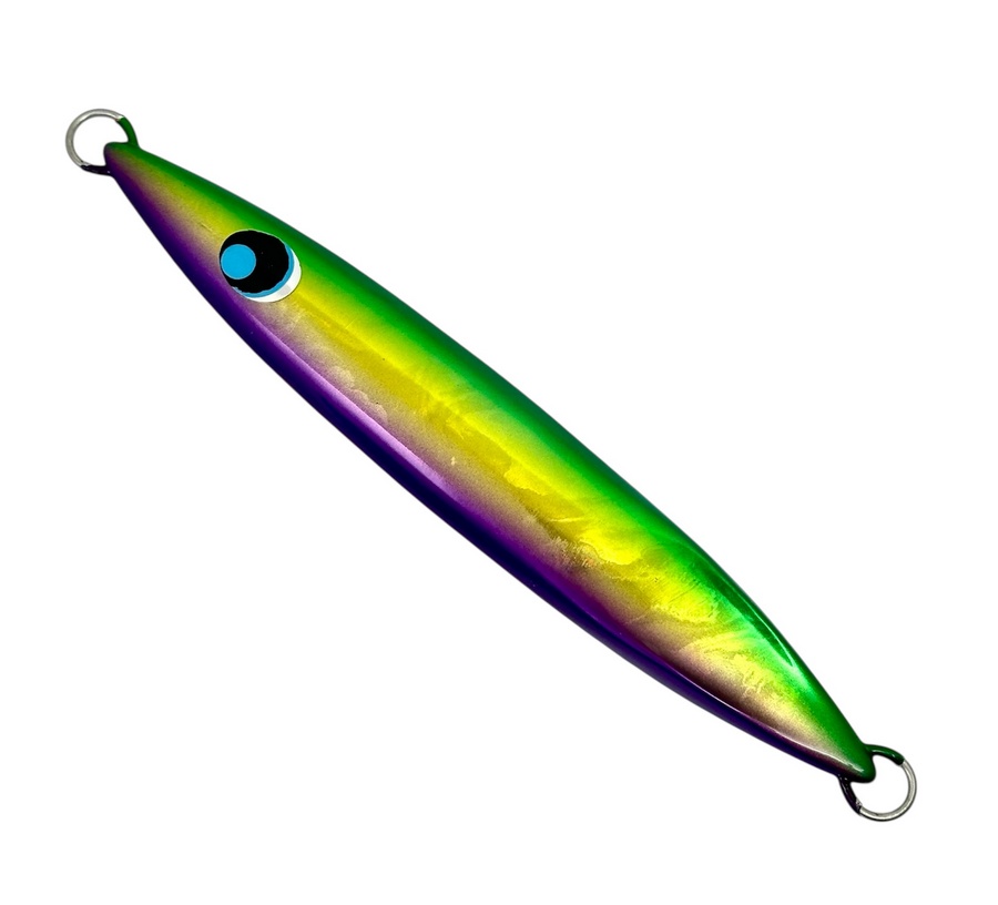 Пилькер UROCO Jig Center Short 175g #248AWG Green Gold Purple/HD Glow 100614 (СИМА. ГОРБУША. КЕТА)