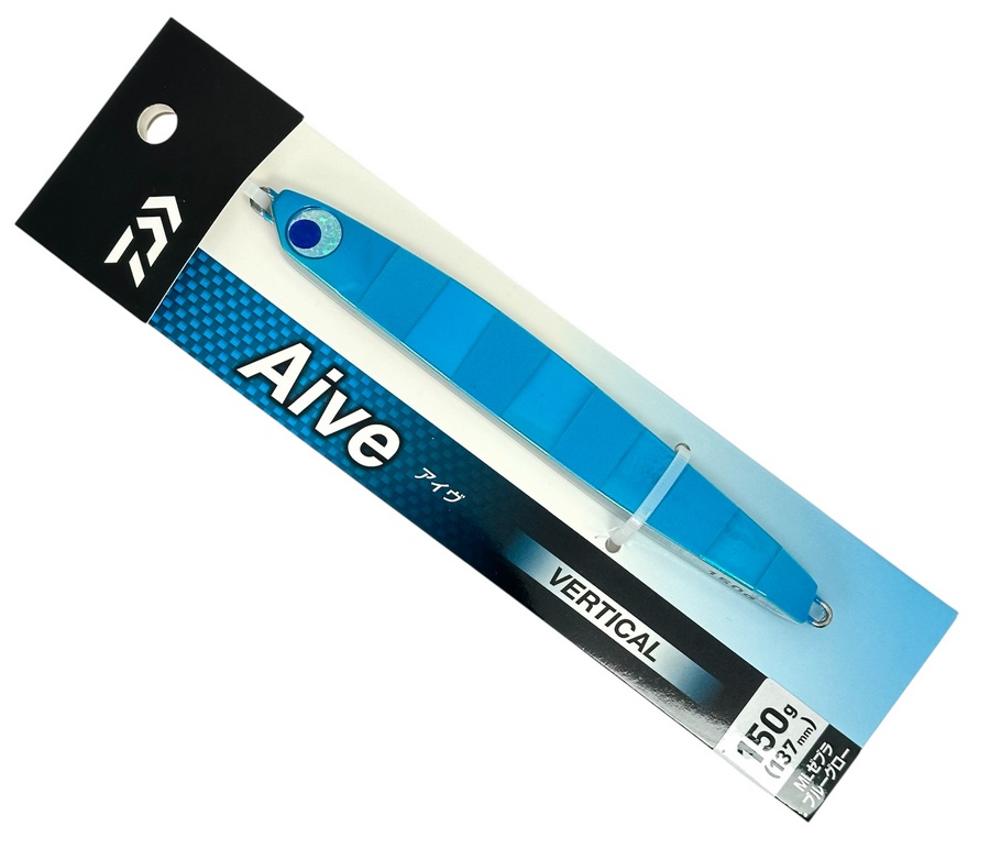 Пилькер DAIWA Aive Vertical 150g #ML Zebra Blue Glow 668203 (СИМА. ГОРБУША. КЕТА)