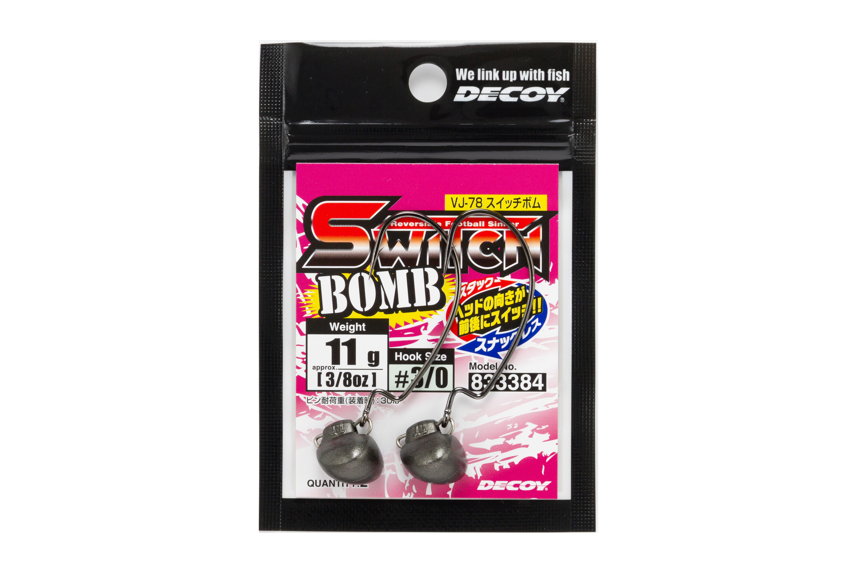 Джиг-головка DECOY Head Heavy VJ-78 Switch Bomb 14g #3/0 (2шт) 833391