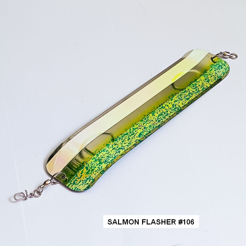 Флешер Salmon Flasher #106 Light Green Moon Jelly Glow UV