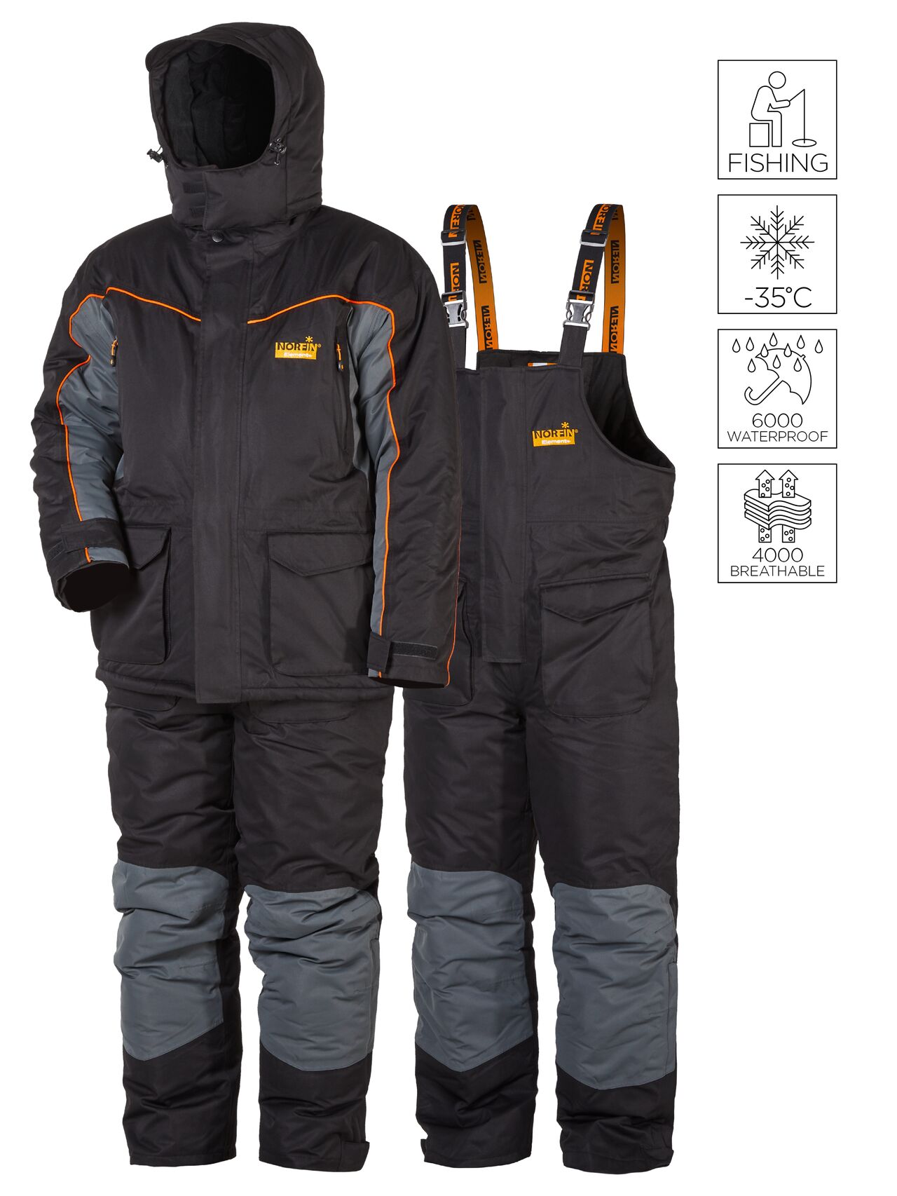Костюм зимний Norfin ELEMENT+ XL 4320-04-XL