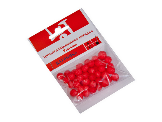 Насадка искусственная Lucky John #XL Клубника (красный) B72-003
