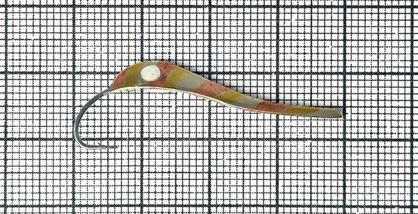 Блесна Черпак зебра с Глазом с Жалом P (35мм) (1,85гр) (незильбер+латунь+каро+глаз Glow)