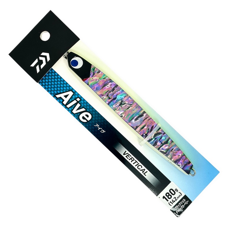 Пилькер DAIWA Aive Vertical 180g #Black Shell Chart Glowberry 538308 (СИМА. ГОРБУША. КЕТА)