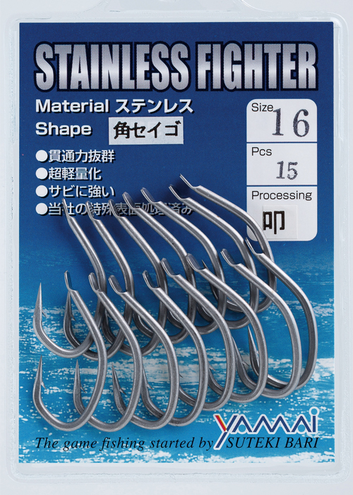 Крючок SUTEKI Stainless Fighter Kakuseigo #16 (15шт)