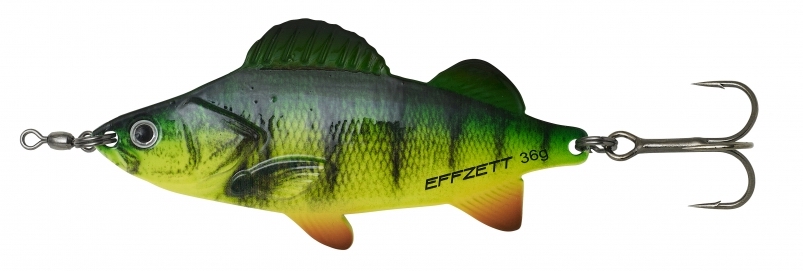 Блесна DAM Effzett Perch Spoon 36gr 90mm Fire Perch UV 66667