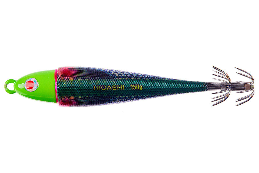 Кальмарница грузовая HIGASHI Squid Cloth sinker 150g #02 Green Mullet