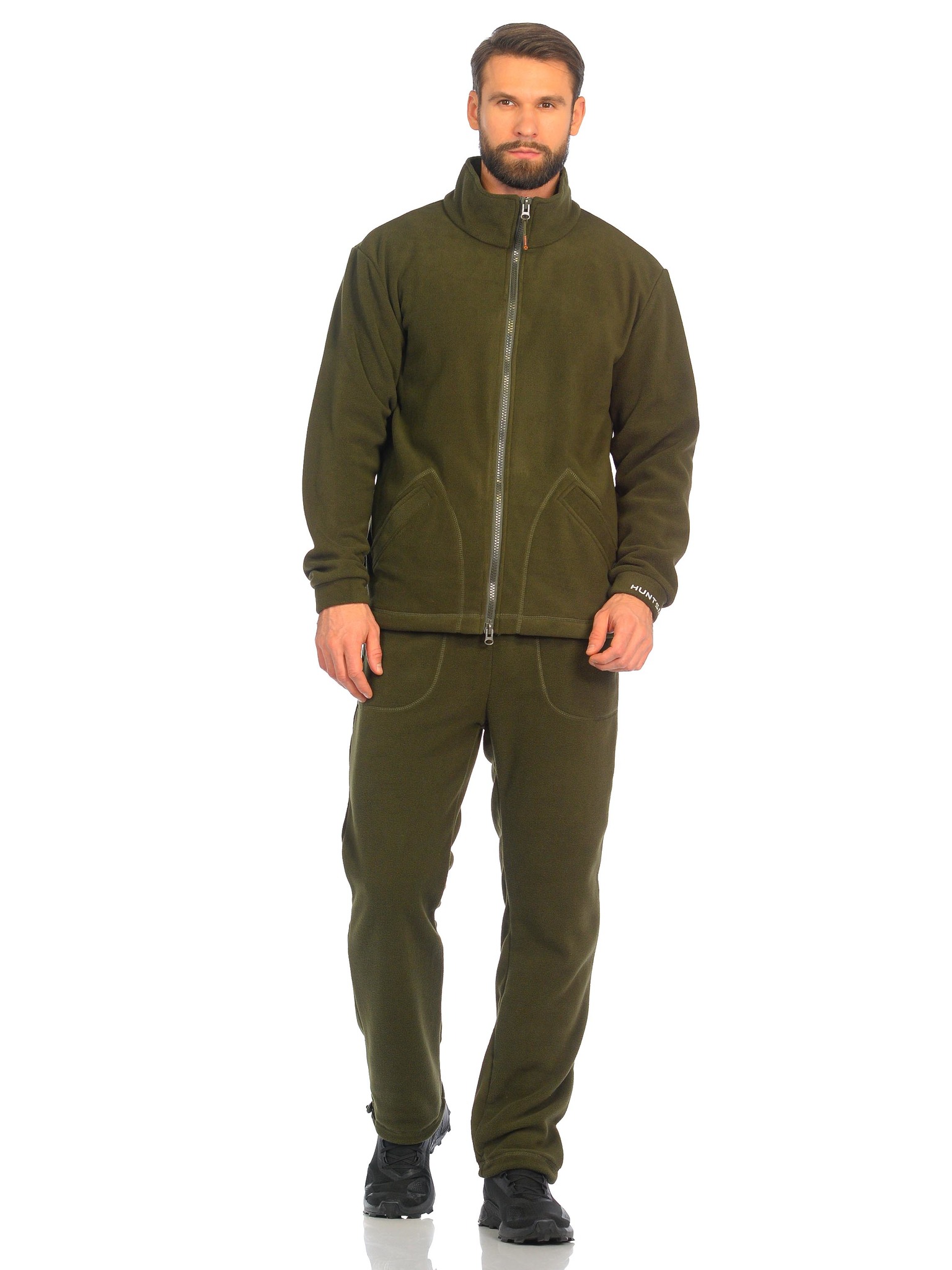 Костюм демисезонный Huntsman Байкал (тк.Флис 280гр/м) (Хаки) р.60-62/182-188