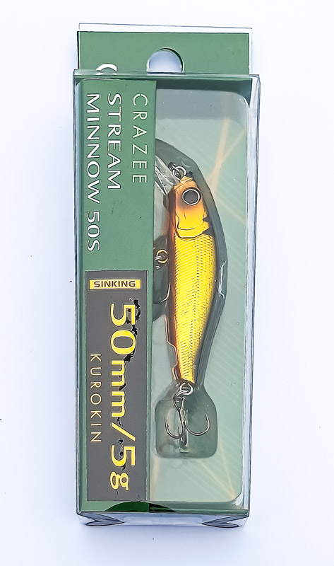 Воблер CRAZEE STREAM MINNOW 50S 5g 50mm #05 KUROKIN