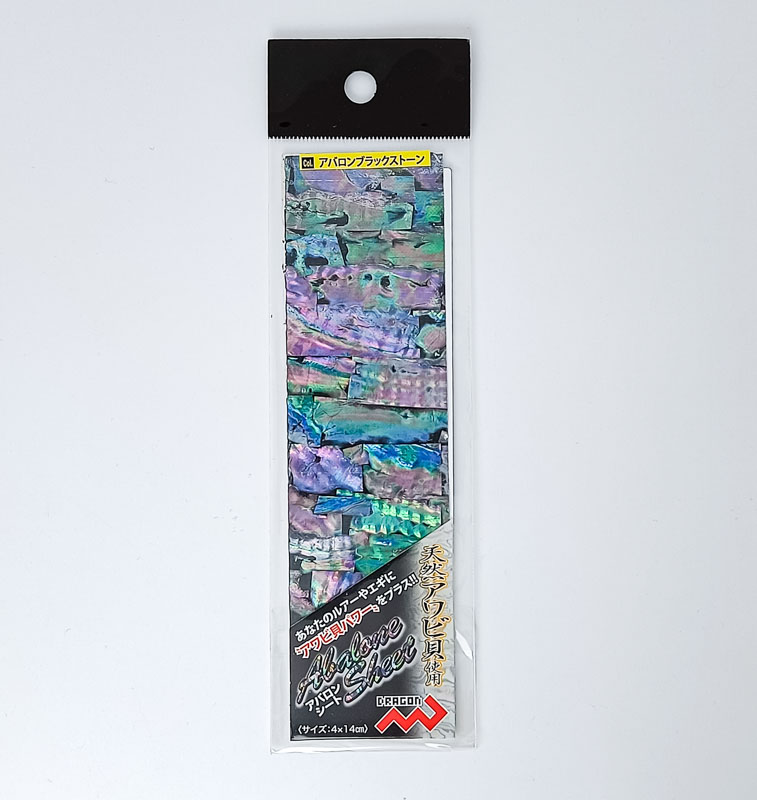 Наклейка голографическая MARUSHIN ABALONE SHEET 4*14.5cm #ABALONE BLACK STONE 141754