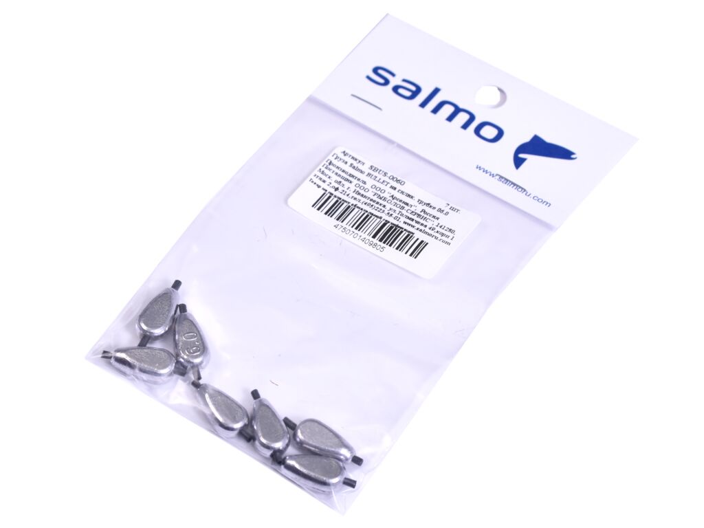 Груз SALMO BULLET на силиконовой трубке 06.0гр (уп.7шт) SBUS-0060