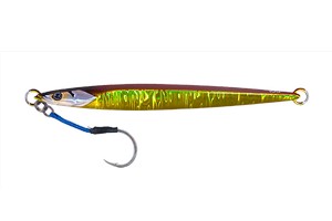 Пилькер JACKALL BamBluz Jig Semilong 120g #G-0048 Akakin Magma Wave Holo 3535
