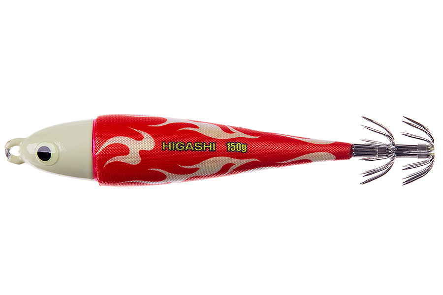Кальмарница грузовая HIGASHI Squid Cloth sinker 150g #06 Hot Fireman