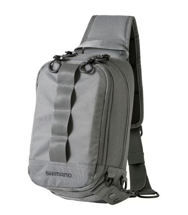 Сумка рыболовная Shimano Sling Shoulder Bag BS-025T Gray #M 10x22x37.5cm 597571