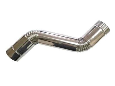 Сегмент трубы S-образный d-65 мм.(нерж.)