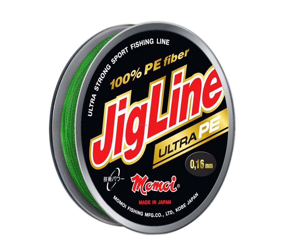 Шнур плетенный MOMOI JigLine Ultra PE 0.05mm 4kg 100m Dark Green