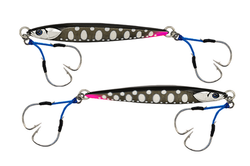 Пилькер JACKALL BamBluz Jig Short 150g #Oboro Black Glow 330953 (СИМА ГОРБУША КЕТА)