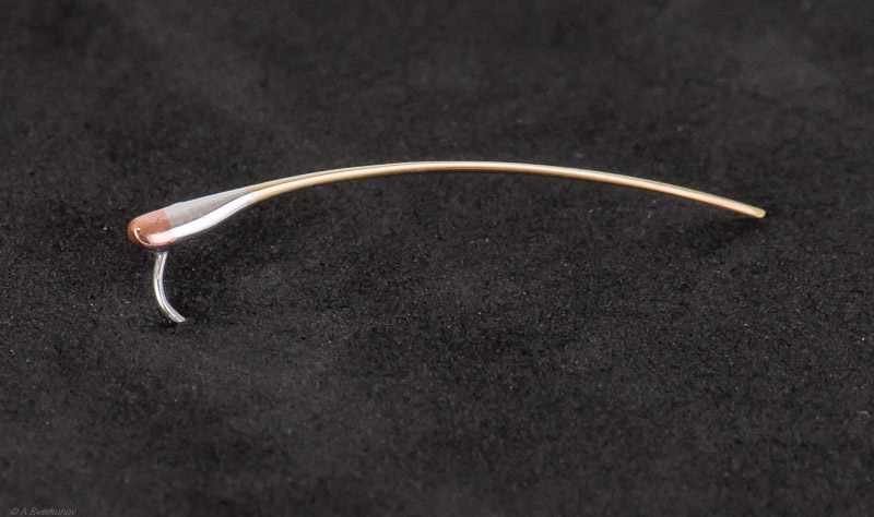 Блесна зубаринно-наважья Коса SV-13 35мм (зеленка-серебро-медь) (Датсунист)