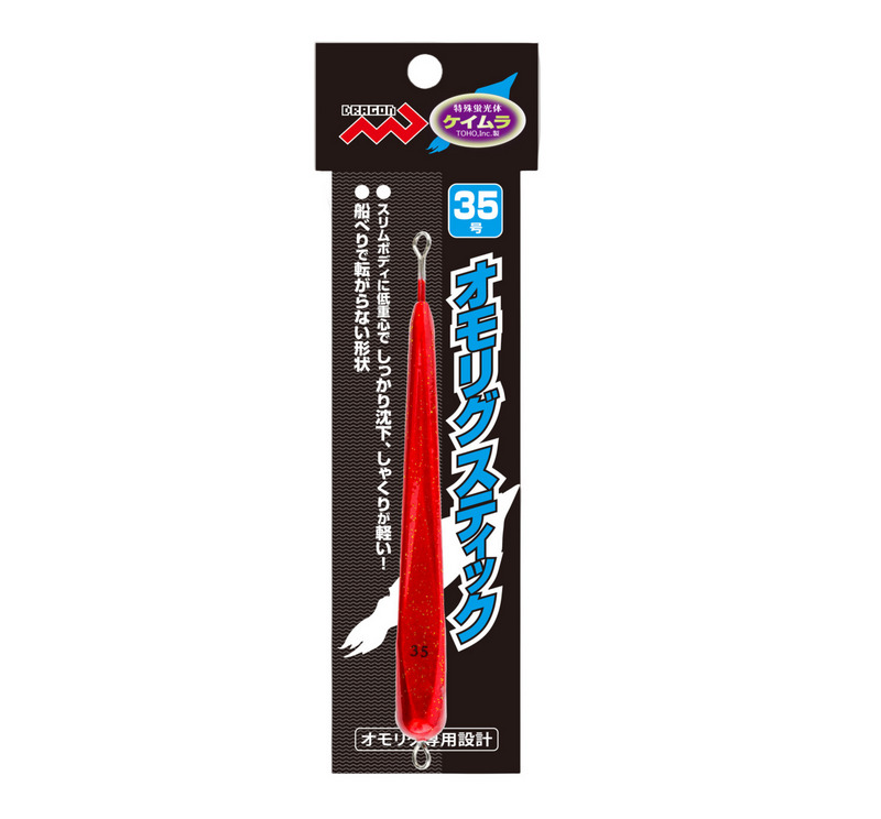 Груз кальмарный MARUSHIN Dragon Omorig Stick #35 140gr RED LAME KEIMURA 161677