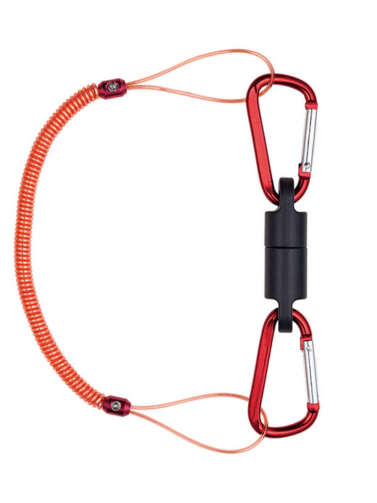 Набор Daiichiseiko Carabiner Holder MG3500 (страховочный тросик+2 магнита с карабином) Red 332727